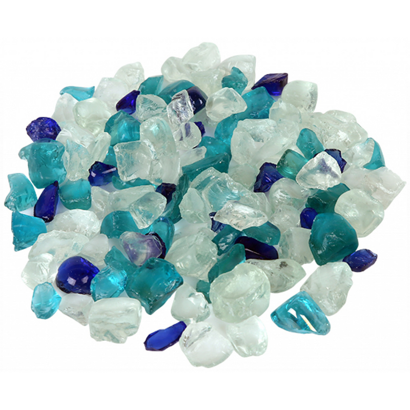 Amantii / Sierra Flame Fire Glass Media – “Ocean Blue” Small Bead – AMSF-GLASS-16