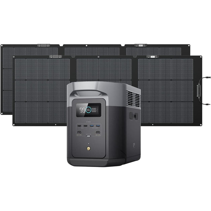 EF ECOFLOW Portable Power Station DELTA 3 Max, 2048Wh LiFePO4 Battery, Solar Generator (Solar Panel Optional), 3400W X-Boost Output, Ultra-Fast 0-80% Charging in 1.13 Hr, Home Backup & RV Camping - B0C4DW17PD-B0FR8VK9B8-B0FR8VG94V-B0C8T7TW4X-B0C4FBGK97  Mini Split Systems Direct