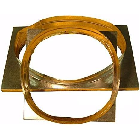 McDaniel Metals SQRPGH103 Horizontal Square to Round Adaptors (18 inch diameter) for Large Chassis Goodman Self-Contained Units - Pack of 2