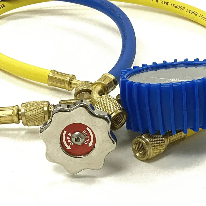 Mini Split R410a Low Side Suction Charging Service Gauge Hose Set 5/16" Port - PGML-5/16B1/4Y  Mini Split Systems Direct
