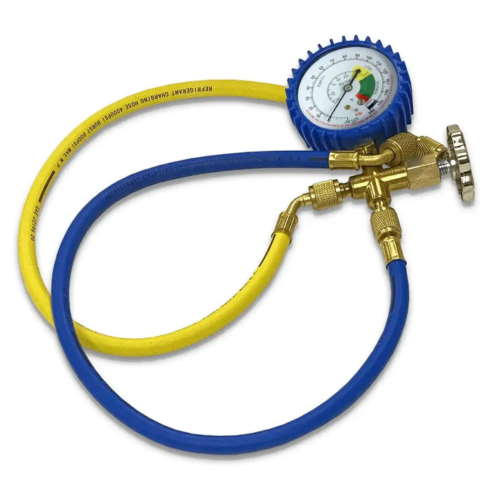 Mini Split R410a Low Side Suction Charging Service Gauge Hose Set 5/16" Port - PGML-5/16B1/4Y  Mini Split Systems Direct