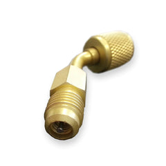 Mini Split System Converter Adapter for Charging/Vacuuming Port, from 5/16" SAE to 1/4" SAE
