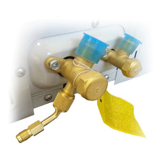 Mini Split System Converter Adapter for Charging/Vacuuming Port, from 5/16" SAE to 1/4" SAE