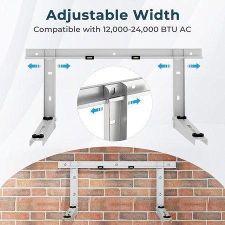 Mini Split Wall Mounting Bracket for 12000-24000 BTU Universal Ductless AC - 49271358  Mini Split Systems Direct
