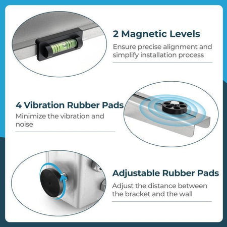 Mini Split Wall Mounting Bracket for 6000-12000 BTU Universal Ductless AC - 26159384  Mini Split Systems Direct