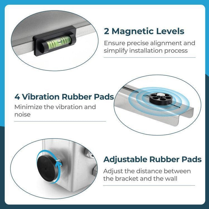 Mini Split Wall Mounting Bracket for 6000-12000 BTU Universal Ductless AC - 26159384  Mini Split Systems Direct