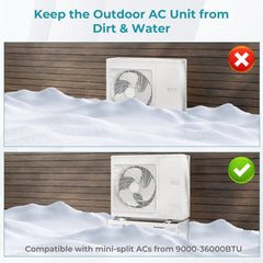 Mini Split Ground Stand for 9000-36000 BTU Ductless Air Conditioner