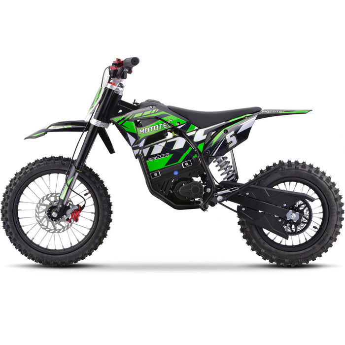 MotoTec 60v 2000w Pro Electric Dirt Bike Lithium Green - MT-Dirt-Pro-2000_Green  Mini Split Systems Direct