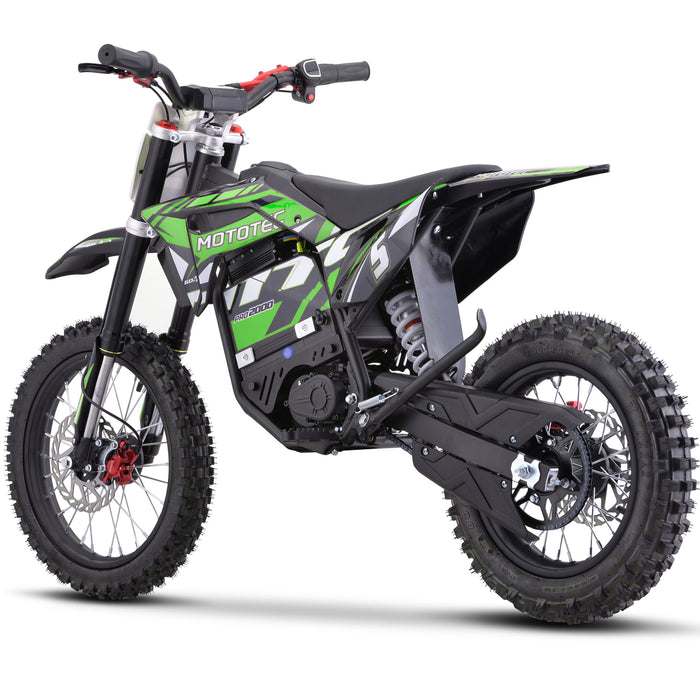 MotoTec 60v 2000w Pro Electric Dirt Bike Lithium Green - MT-Dirt-Pro-2000_Green  Mini Split Systems Direct