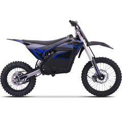MotoTec 72v 5000w Pro Electric Dirt Bike Lithium Blue - MT-Dirt-Pro-5000_Blue  Mini Split Systems Direct