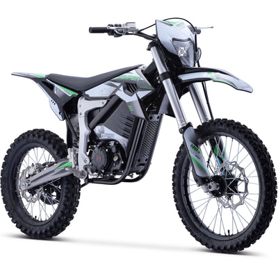 MotoTec Venom 72v 12000w Electric Dirt Bike White - MT-Venom-72v-12000w_White  Mini Split Systems Direct
