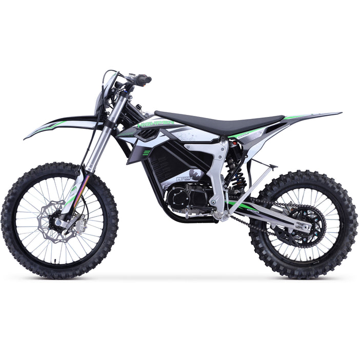 MotoTec Venom 72v 12000w Electric Dirt Bike White - MT-Venom-72v-12000w_White  Mini Split Systems Direct