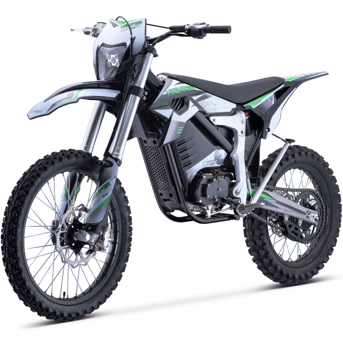 MotoTec Venom 72v 12000w Electric Dirt Bike White - MT-Venom-72v-12000w_White  Mini Split Systems Direct