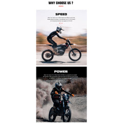 MotoTec Venom 72v 12000w Electric Dirt Bike White - MT-Venom-72v-12000w_White  Mini Split Systems Direct