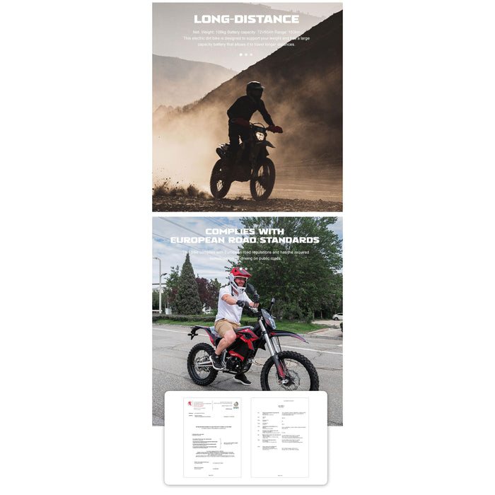 MotoTec Venom 72v 12000w Electric Dirt Bike White - MT-Venom-72v-12000w_White  Mini Split Systems Direct