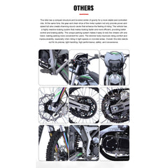 MotoTec Venom 72v 12000w Electric Dirt Bike White - MT-Venom-72v-12000w_White  Mini Split Systems Direct