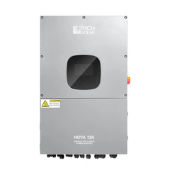 Rich Solar NOVA 12K | 12000 Watt 48V Split Phase Hybrid Inverter | 12000W PV Input, 10000W Continuous Output 120/240V | Premium 12000W 48V Hybrid Inverter for Cabins, ADUs, Tiny Homes, Residential, Agriculture, Off-Grid, On-Grid | UL Certified