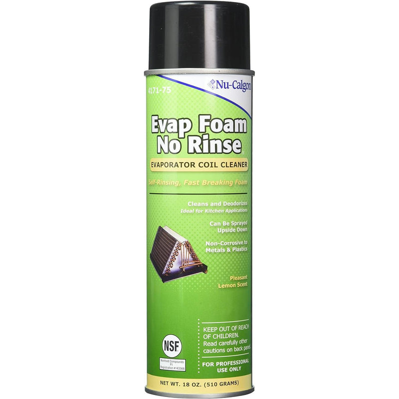 Nu-Calgon 4171-75 Evap Foam No Rinse Evaporator Coil Cleaner, 18 oz.