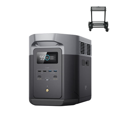 EF ECOFLOW Portable Power Station DELTA 2 Max with Protective Cover, 2400W LFP Solar Generator, Full Charge in 1 Hr, 2048Wh Solar Powered Generator for Home Backup - B0DZ6SKPG5-B0D1CN8MLS-B0DZ6NC53P-B0CYGNVG5W  Mini Split Systems Direct