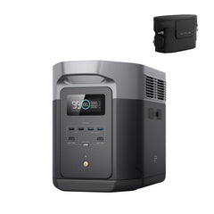 EF ECOFLOW Portable Power Station DELTA 2 Max with Protective Cover, 2400W LFP Solar Generator, Full Charge in 1 Hr, 2048Wh Solar Powered Generator for Home Backup - B0DZ6SKPG5-B0D1CN8MLS-B0DZ6NC53P-B0CYGNVG5W  Mini Split Systems Direct