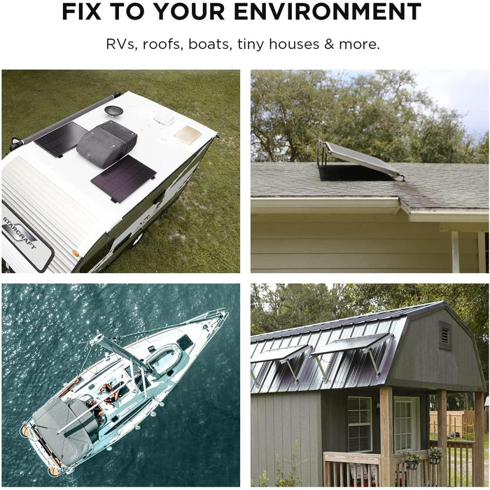 EF ECOFLOW Solar Generator DELTA 2 Max 2048Wh with 4X100W 12V Solar Panels, High Efficiency Monocrystalline PV Modules, 2400W LFP Portable Power Station, AC + Solar Fast Dual Charging For Camping RV - B0CYGNVG5W  Mini Split Systems Direct