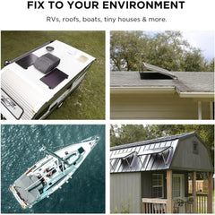EF ECOFLOW Solar Generator DELTA 2 Max 2048Wh with 4X100W 12V Solar Panels, High Efficiency Monocrystalline PV Modules, 2400W LFP Portable Power Station, AC + Solar Fast Dual Charging For Camping RV - B0CYGNVG5W  Mini Split Systems Direct