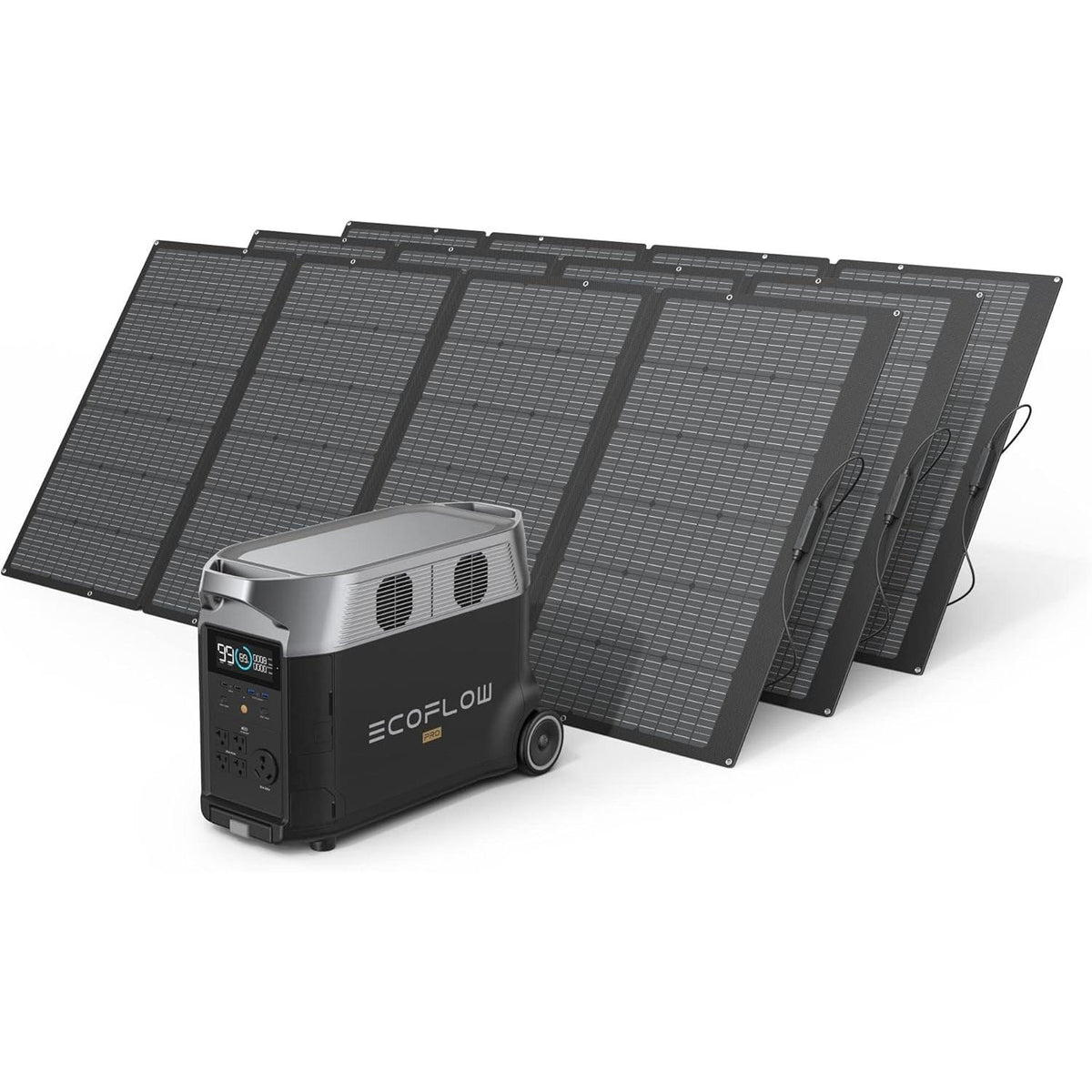 EF ECOFLOW Solar Generator 120V/3.6kWh DELTA Pro with 2x220W Portable Solar Panel, 23% High-Efficiency, 5 AC Outlets, 3600W Portable Power Station for Home Use Emergency Blackout Camping RV - B0DHGSV3RC-B0CF2B4ZHF  Mini Split Systems Direct