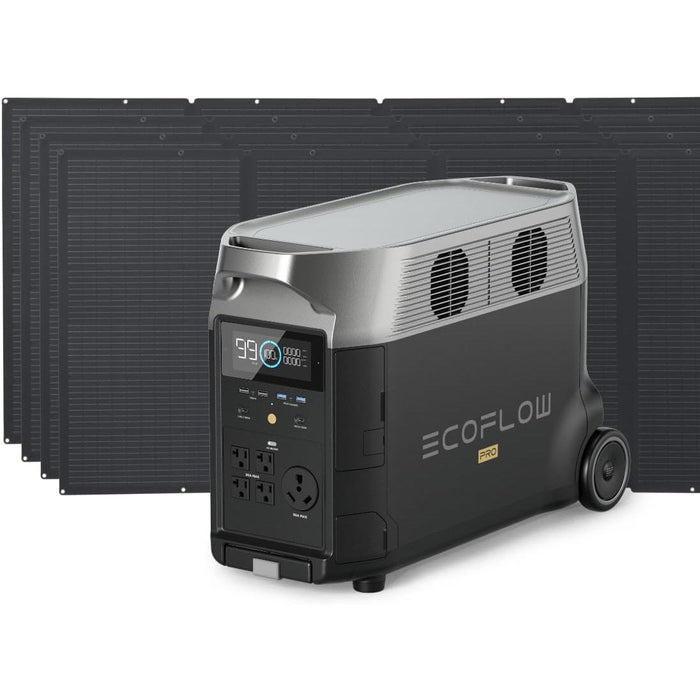 EF ECOFLOW Solar Generator 120V/3.6kWh DELTA Pro with 2x220W Portable Solar Panel, 23% High-Efficiency, 5 AC Outlets, 3600W Portable Power Station for Home Use Emergency Blackout Camping RV - B0DHGSV3RC-B0CF2B4ZHF  Mini Split Systems Direct