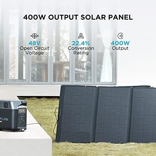 EF ECOFLOW Solar Generator 120V/3.6kWh DELTA Pro with 2x220W Portable Solar Panel, 23% High-Efficiency, 5 AC Outlets, 3600W Portable Power Station for Home Use Emergency Blackout Camping RV - B0DHGSV3RC-B0CF2B4ZHF  Mini Split Systems Direct