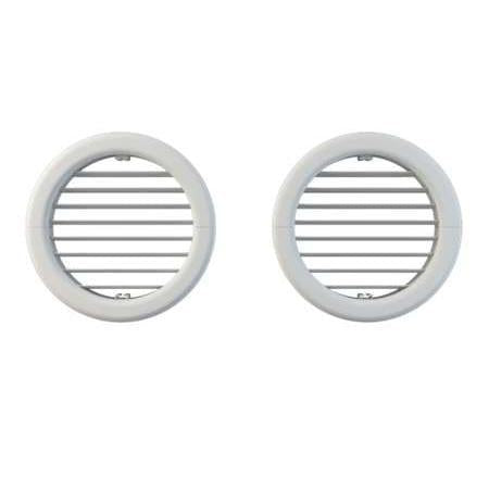 Olimpia Splendid Maestro Pro Louvered Grill (6.4”) - (Includes the wall mount template, mounting bracket, duct sleeves, inside rings and external grilles) - 2 Pack - B0564  Mini Split Systems Direct