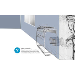 Olimpia Splendid Maestro Smart 9 Heat Pump 9,000 BTU 115V 1 Stage Compressor and 3 Speed Motor Through-the-Wall Air Conditioner with Heat and Remote - Includes Condensate Base Pane Heater