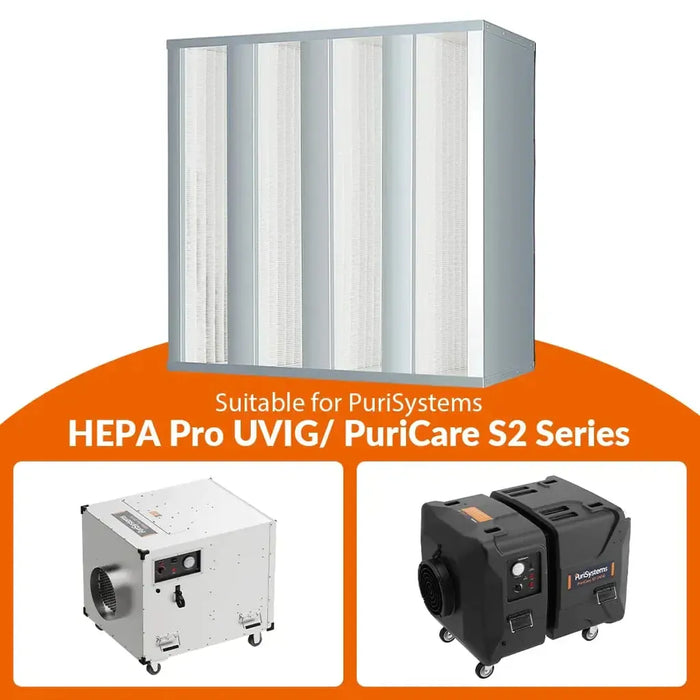PURISYSTEMS F8 Medium Efficiency Filter Compatible with HEPA Pro UVIG/PuriCare S2/S2 UV/S2 UVIG (1-Pack) - PURISYSTEMS-F8-FILTER  Mini Split Systems Direct