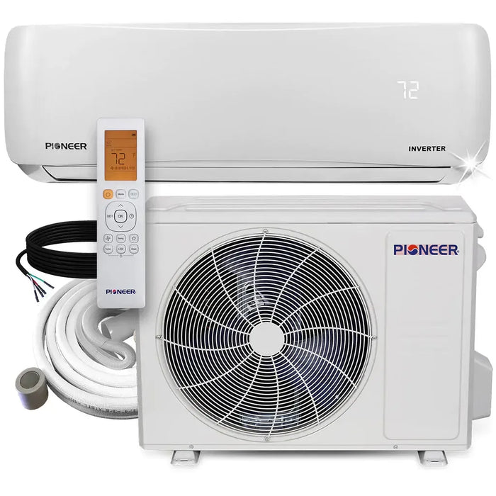 Pioneer® 24,000 BTU 18 SEER2 Ductless Mini-Split Inverter+ Air Conditioner Heat Pump System Full Set 230V - WYS024GMFI20RL-WYS024GMFI20RL-10-WYS024GMFI20RL-16-WYS024GMFI20RL-25-WYS024GMFI20RL-33  Mini Split Systems Direct