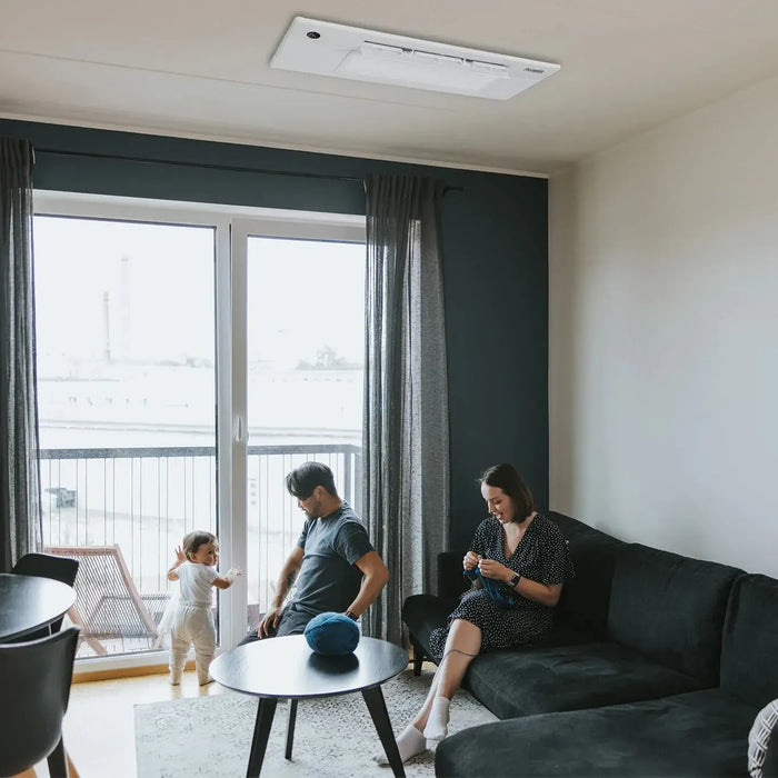 Pioneer® 9,000 BTU 22.5 SEER2 One-Way Ceiling Cassette Mini-Split Air Conditioner Heat Pump System Full Set 230V - CYK009GMFILCAD-CYK009GMFILCAD-10-CYK009GMFILCAD-16-CYK009GMFILCAD-25-CYK009GMFILCAD-33  Mini Split Systems Direct