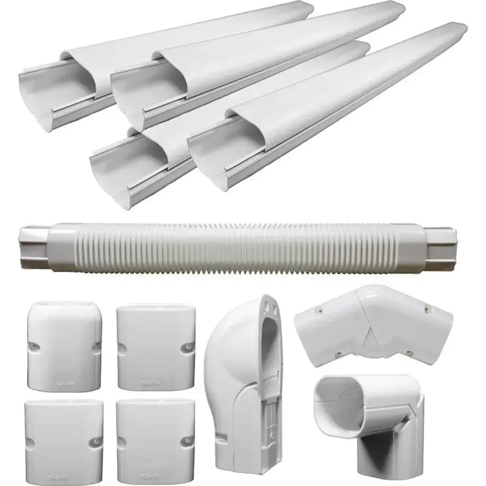 Pioneer® Decorative PVC Line Cover Kit for Mini Split Air Conditioners & Heat Pumps - IKT-LCVR4P-KIT-IKT-4WID2-LVCR  Mini Split Systems Direct