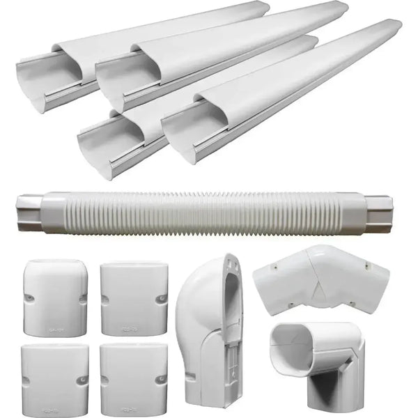 Pioneer® Decorative PVC Line Cover Kit for Mini Split Air Conditioners & Heat Pumps - IKT-LCVR4P-KIT-IKT-4WID2-LVCR  Mini Split Systems Direct