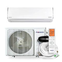 Pioneer® Diamante Essenza™ 11,500 BTU 17 SEER2 115V High-Wall Ductless Mini-Split Air Conditioner Inverter Heat Pump with 16 Ft. Kit - WYT012ALUI17RL  Mini Split Systems Direct