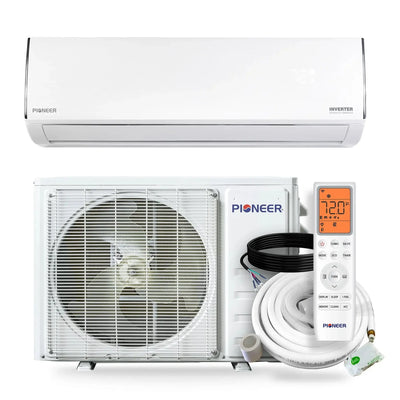 Pioneer® Diamante Essenza™ 23,000 BTU 17 SEER2 230V High-Wall Ductless Mini-Split Air Conditioner Inverter Heat Pump with 16 Ft. Kit - WYT024GLUI17RL  Mini Split Systems Direct