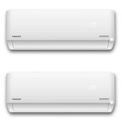 Pioneer® Dual Split 27000 BTU 2.25-Ton Quantum Ultra Wi-Fi 24 SEER2 Energy-Star Multi (2) Zone Wall Mount Air Conditioner Heat Pump 230-Volt - WYT030GLSI24M3-18W-19W  Mini Split Systems Direct
