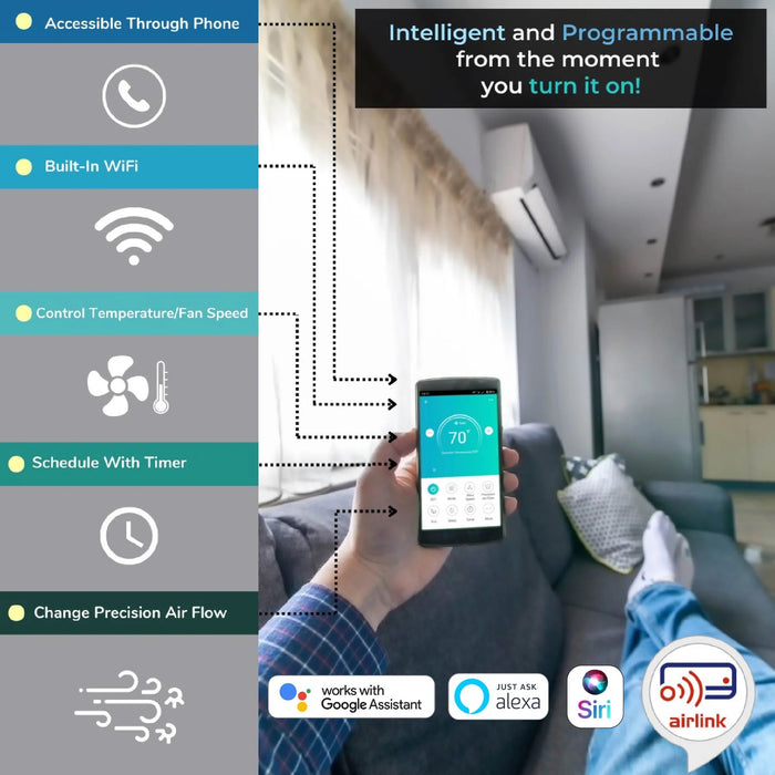Pioneer® Dual Split 36000 BTU 3-Ton Quantum Ultra Wi-Fi 22.5 SEER2 Energy-Star Multi (2) Zone Wall Mount Air Conditioner Heat Pump 230-Volt - WYT040GLSI24M4-18W-18W  Mini Split Systems Direct
