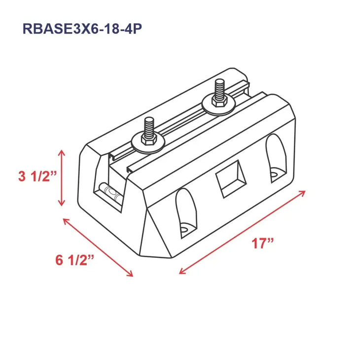 Pioneer® Floor Mounting Base Kit for Split Air Conditioning Systems - RBASE2X5-18-2P-RBASE2X5-20-3P-RBASE3X6-18-4P  Mini Split Systems Direct