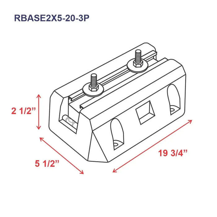 Pioneer® Floor Mounting Base Kit for Split Air Conditioning Systems - RBASE2X5-18-2P-RBASE2X5-20-3P-RBASE3X6-18-4P  Mini Split Systems Direct