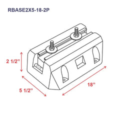 Pioneer® Floor Mounting Base Kit for Split Air Conditioning Systems - RBASE2X5-18-2P-RBASE2X5-20-3P-RBASE3X6-18-4P  Mini Split Systems Direct