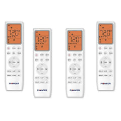 Pioneer® Quad Split 36000 BTU 3-Ton Quantum Ultra Wi-Fi 22.5 SEER Energy-Star Multi (4) Zone Wall Mount Air Conditioner Heat Pump 230-Volt - WYT040GLSI24M4-9W-9W-9W-9W  Mini Split Systems Direct