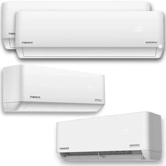 Pioneer® Quad Split 36000 BTU 3-Ton Quantum Ultra Wi-Fi 22.5 SEER Energy-Star Multi (4) Zone Wall Mount Air Conditioner Heat Pump 230-Volt - WYT040GLSI24M4-9W-9W-9W-9W  Mini Split Systems Direct