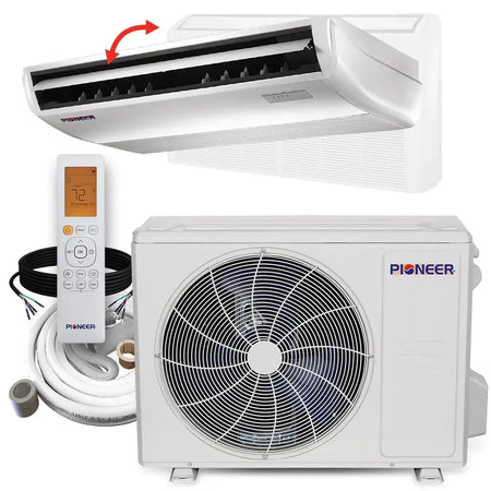 Pioneer® 24,000 BTU 21.2 SEER2 Floor/Ceiling Mini-Split Inverter++ Energy-Star Air Conditioner Heat Pump System Full Set 230V - UYB024GMFILCAD-UYB024GMFILCAD-10-UYB024GMFILCAD-16-UYB024GMFILCAD-25-UYB024GMFILCAD-33  Mini Split Systems Direct