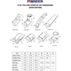 Pioneer® Decorative PVC Line Cover Kit for Mini Split Air Conditioners & Heat Pumps
