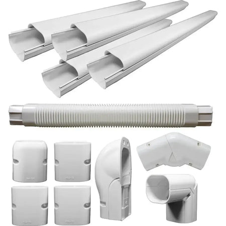 Pioneer® Decorative PVC Line Cover Kit for Mini Split Air Conditioners & Heat Pumps - IKT-LCVR4P-KIT-IKT-4WID2-LVCR  Mini Split Systems Direct