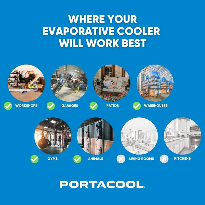 Portacool Jetstream 230 Portable Evaporative Cooler - PACJS2301A1 - PACJS2301A1  Mini Split Systems Direct
