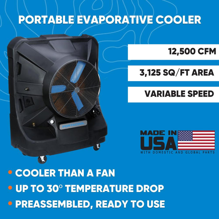 Portacool Jetstream 260 Portable Evaporative Cooler - PACJS2601A1 - PACJS2601A1  Mini Split Systems Direct